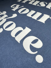 Load image into Gallery viewer, BET ON YOU. VINTAGE TEE (OVERSIZED) - WASHED DENIM + CREAM