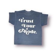 Load image into Gallery viewer, BET ON YOU. VINTAGE TEE (OVERSIZED) - WASHED DENIM + CREAM