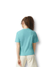 Load image into Gallery viewer, BE THE WAVE - AQUA - "CROPPED" LADIES (3M REFLECTIVE TEE)