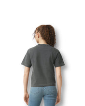 Load image into Gallery viewer, BE THE WAVE - ASPHALT - "CROPPED" LADIES (3M REFLECTIVE TEE)