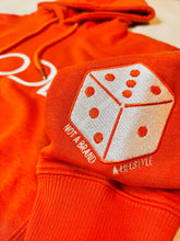 Load image into Gallery viewer, LISTEN, LEARN, & LOVE PREMIUM HOODIE (ORANGE)