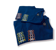 Load image into Gallery viewer, TRI KODE. PREMIUM TEE (NAVY & ORANGE)