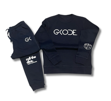 Load image into Gallery viewer, GK. ROLL THE DICE TRAVEL SUIT (NAVY)
