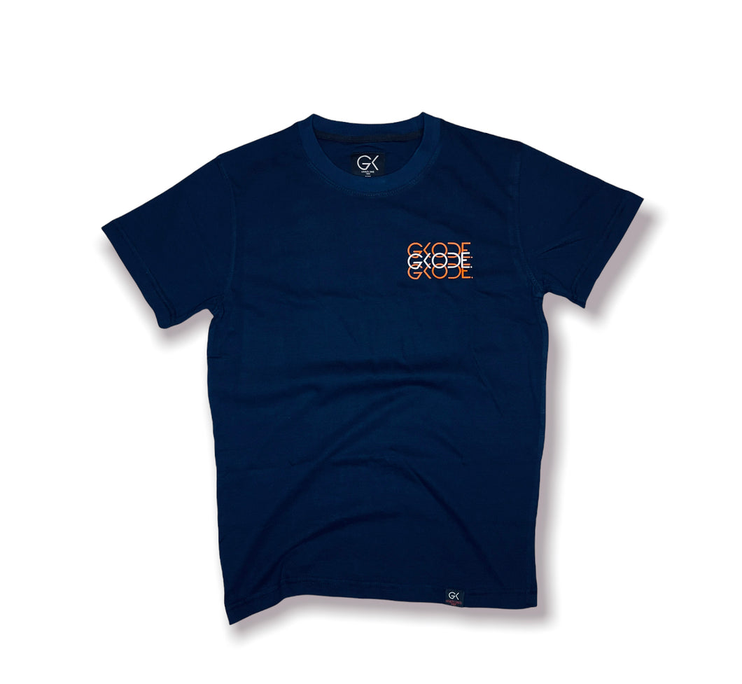 TRI KODE. PREMIUM TEE (NAVY & ORANGE)